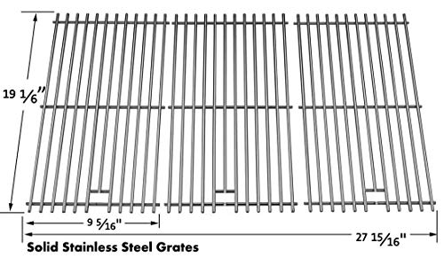 Oceanside Cooking Grid Replacement for Brinkmann 810-3752-F, 810-6570-F, 810-6800-0, 810-6800-B, 810-6805-S, 810-1750-S, 810-1751-S, 810-3551-0, 810-3751-F, Set of 3