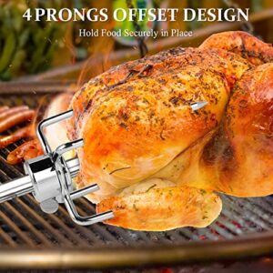 APROMISE Rotisserie Forks Heavy Duty - Thicker & Durable Grill Rotisserie Meat Forks (2 Pieces) | Fits 5/16-Inch Square Rotisserie Spit Rods