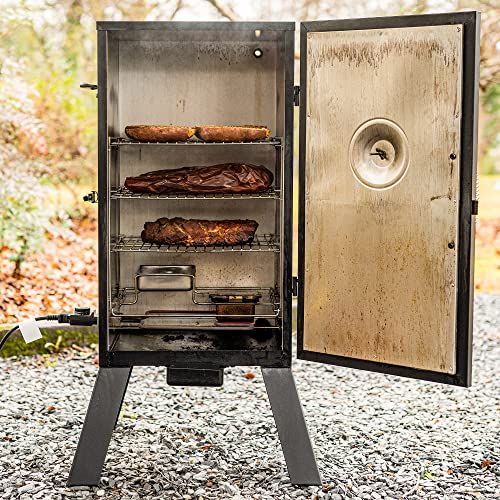 Masterbuilt MB20070210 Analog Electric Smoker with 3 Smoking Racks, 30 inch, Black & Weber Available Stephen Products 17149 Mesquite Wood Chips, 192 cu. in. (0.003 c, m