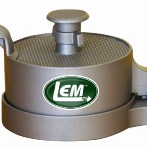 LEM Non-Stick Adjustable Burger Press,Silver