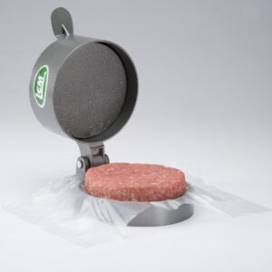 LEM Non-Stick Adjustable Burger Press,Silver