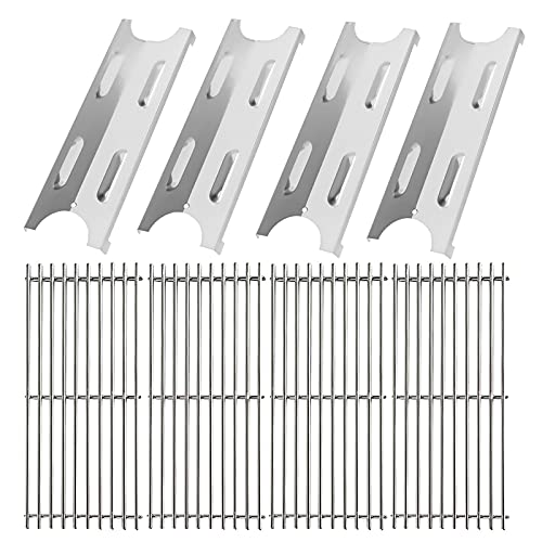 BQMAX Replacement Parts Kit for Master Forge BG179A, Stainless Steel Cooking Grid Grates and Heat Plates Grill Parts for Master Forge BG179A, BG179AO Grill Parts