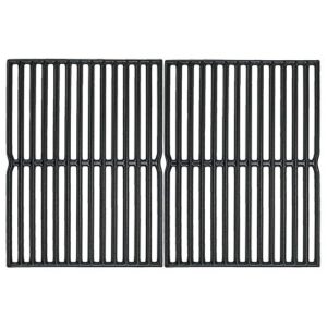 utheer 7522 cast iron cooking grid grate 15 x 11.25 inch for weber spirit 200 210 with side control, spirit 500, genesis silver a, grill replacement parts for kenmore, weber 7521 7522 7523 65904 65905
