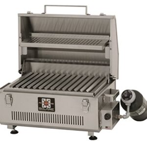 Solaire SOL-IR17BWR Anywhere Portable Infrared Warming Rack Gas Grill, Stainless Steel