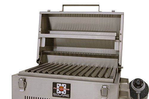 Solaire SOL-IR17BWR Anywhere Portable Infrared Warming Rack Gas Grill, Stainless Steel