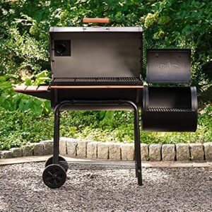 Char-Griller E1224 Smokin Pro 830 Square Inch Charcoal Grill with Side Fire Box, 50 Inch, Black