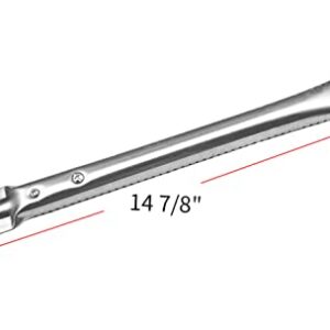 Dongftai SA401A (5-Pack) 16 3/16" Stainless Steel Burner for Brinkmann 810-1575-W 810-1750-S 810-1751-S 810-3551-0 810-3885-S 810-6345-0 810-7450-S 810-7490-F 810-8401-S 810-8403-F 810-8532-f