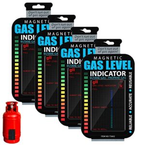 magnetic gas level indicator reusable propane fuel level indicators propane tank gauge level indicator propane tank sensor for home kitchen tool (4 pieces)