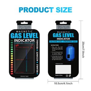 Magnetic Gas Level Indicator Reusable Propane Fuel Level Indicators Propane Tank Gauge Level Indicator Propane Tank Sensor for Home Kitchen Tool (4 Pieces)