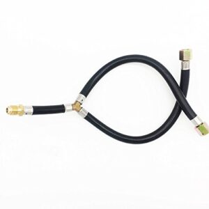 MeTer Star 3/8" Flare Gas Barbecue Grill Connection Flexible Hose Low Pressure Y Splitter Hose Assemly Parts Inlet Pipe for BBQ Stove