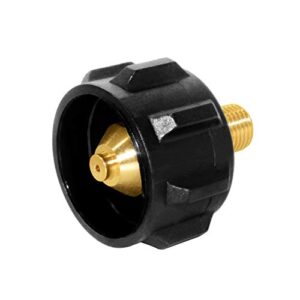 hooshing qcc1 propane gas fitting adapter with 1/4 inch npt male pipe thread, soild brass
