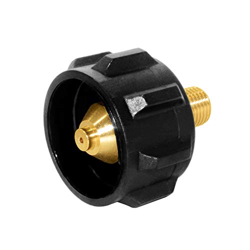 Hooshing QCC1 Propane Gas Fitting Adapter with 1/4 Inch NPT Male Pipe Thread, Soild Brass