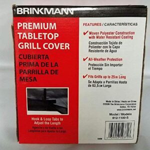 Brinkmann 812-1100-S Table Top Grill Cover, fits Grills up to 20" long, Black