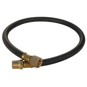 lasco 16-9021 rubber propane 24-inch bbq hose with 3/8-inch male by 3/8-inch female flare swivel