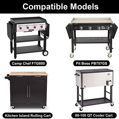 Westeco Grill Cover for Camp Chef FTG600 Flat Top Grill, Pit Boss 757GS, Camp Chef 4 Burner Griddle Cover 40 Inch Waterprooof Cooler Cart Rolling Ice Chest Cover Prep Table Covers