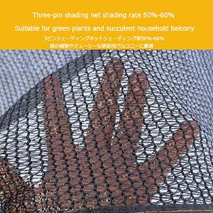 Shade Cloth Shade net 60% Sunblock Shade Cloth Net, with Grommets, Black Bulk UV Resistant Fabric Mesh, for Patio Lawn, Balcony Privacy Sunblock Screen Mesh