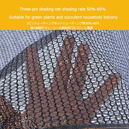 Shade Cloth Shade net 60% Sunblock Shade Cloth Net, with Grommets, Black Bulk UV Resistant Fabric Mesh, for Patio Lawn, Balcony Privacy Sunblock Screen Mesh