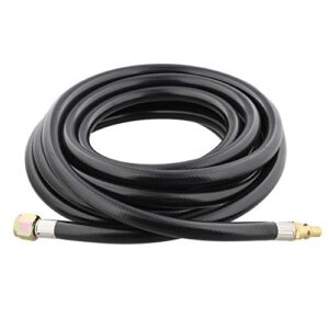 dumble 18 feet low pressure propane quick connect hose extension - 3/8 inch female flare and 1/4 inch male quick connect for rv, camper, bbq grill, propane tank, heater, and firepits