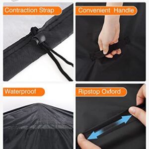 Homenote 36 inch Griddle Cover for Blackstone with Hood and Stand, Heavy Duty Grill Cover Waterproof Windproof Weather Resistant with Support Pole for Outdoor Grilling Camping Gas Grill Griddle 