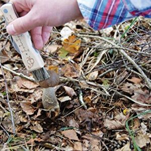 Esschert Design Mushroom Knife with Brush