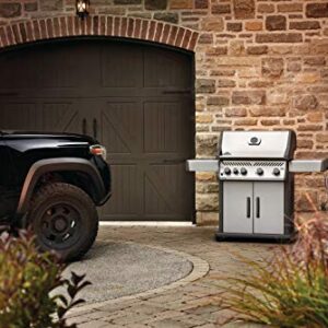 Napoleon Rogue XT 525 BBQ Grill, Stainless Steel, Propane Gas - RXT525SIBPSS-1 With Four Burners, Infrared Sear Station Side Burner, Barbecue Gas Cart, Folding Side shelves, Instant Failsafe Ignition