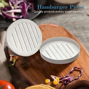 QUINGLU Burger Press 100 Patty Papers, Non-Stick Hamburger Press Patty Maker, Meat Beef Cheese Burger Maker, Veggie Burgers Sausage Patties Crab Cakes Patty Maker for Outdoor Camping BBQ Grill
