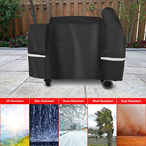 Grill Cover for Pit Boss Austin XL, Rancher XL, Z Grill 1000, 1100, 1100 Pro, 1000S, 1000SC, 1000Sq, 1000SC2, 1150 Series Wood Pellet Grill, 600D Heavy Duty Waterproof Cover, UV Protection Grill Cover