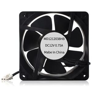 precision control fan replacement part compatible with char-griller 980 gravity fed charcoal grill,3800rpm turbo fan
