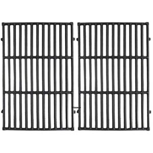 hisencn 7524 7528 19.5 inches cast iron cooking grid grates for weber genesis e-310/ e-320/ e-330, genesis s-310/ s-320/ s-330, genesis ep-310/ ep-320/ ep-330 gas grill
