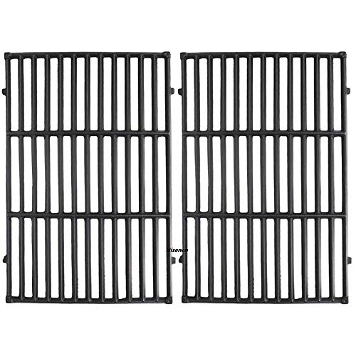 Hisencn 7524 7528 19.5 Inches Cast Iron Cooking Grid Grates for Weber Genesis E-310/ E-320/ E-330, Genesis S-310/ S-320/ S-330, Genesis EP-310/ EP-320/ EP-330 Gas Grill