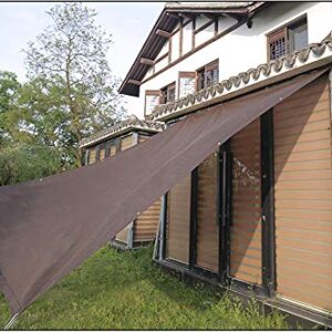 Privacy Fence Screen Cover for Balcony Porch Verandah Deck Patio Backyard, Windscreen Covering Fabric Railing Up to 90%-95% Blockage, Brown (Size : 3mX6m)