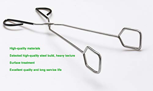 Stainless Steel Kitchen Tongs, Hiash 16 Inch Extra Long Scissor Tongs with Comfortable Handle for Barbecue Grilling