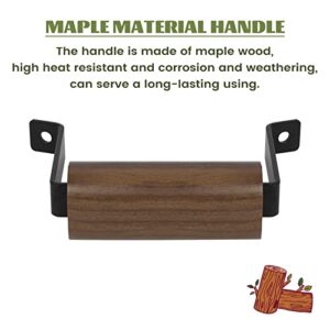 FIRELOOP 4Inch Wooden Handle Replacement fit for Small Medium Big Green Egg Grill Accessories Maple