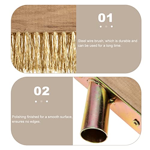 YARNOW Moss Removal Deck Crevice Tools Grout Brush Cleaner Wire Brush with Scrapers Decking Cleaner Remover for Cracks Paver Bricks Flagstone