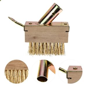 YARNOW Moss Removal Deck Crevice Tools Grout Brush Cleaner Wire Brush with Scrapers Decking Cleaner Remover for Cracks Paver Bricks Flagstone