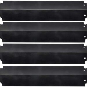 SafBbcue 16 X 3 13/16 In Porcelain Steel Heat Plate, Heat Shield, Heat Tent, Grill Burners Cover Replacement for Charbroil, Kenmore and other Gas Grills Parts, 4-Pack