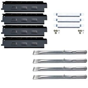 direct store parts kit dg259 replacement for charbroil grill 463436213,463436215; thermos 466360113 repair kit (ss burner + ss carry-over tubes + porcelain steel heat plate)