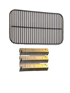 outdoor bazaar set of porcelain cooking grid and three stainless steel heat plates for 3 burner walmart expert grill model
