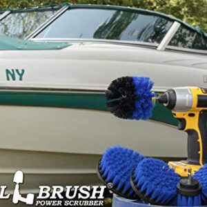 Boat Accessories - Cleaning Supplies - Drill Brush - Boat - Kayak - Canoe - Hull Cleaner - Barnacles - Carpet Cleaner - Deck Brush - Fiberglass - Aluminum - Spin Brush - Vinyl - Upholstery