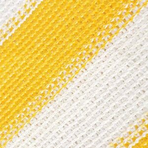 vidaXL Balcony Screen Durable Outdoor Patio Deck Privacy Fence Wind Sun Shield HDPE 29.5" Yellow and White