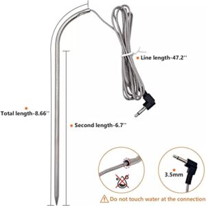 Replacement Part 9907120011 800 Watt Heating Element Kit & Part 9907180088 Meat Probe for Masterbuilt Electric Smokers