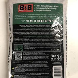 B&B Hickory Wood Smoking Chips - 100% Natural, Competition Grade Bundle - Pack of 2