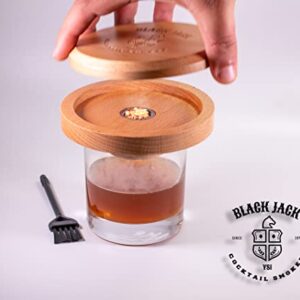 Cocktail Smoker - The Original Smoke Infuser for Drinks - Includes 4 Flavors Of Wood Chips for Whiskey, whiskey gifts for men, Bourbon Smoker Kit, Old Fashioned Smoker Kit, Organic Wood Chips for Whiskey, Bourbon, wine and BBQ,Flavor Drink Smoker Include