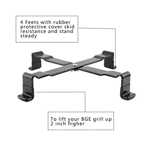 Mydracas Grill Stand for Big Green Egg Large Nest,Big Green Egg Accessories Kamado Grill Table Nest Stand (L-for Large BGE)
