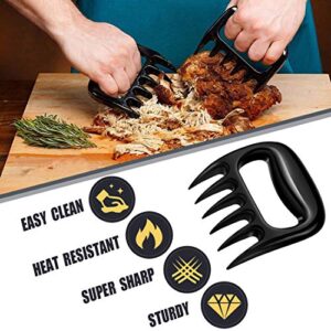 Rulunar Meat Claws for Pulled Pork Smoking Meat Shredder Bear Caws Grilling Accessories Gifts for Men(2pcs)