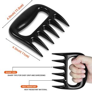 Rulunar Meat Claws for Pulled Pork Smoking Meat Shredder Bear Caws Grilling Accessories Gifts for Men(2pcs)