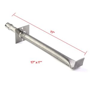 Derurizy 13001 Stainless Steel Vermont Castings Grill Burner, Pipe Burner Tube Replacement Parts for Jenn Air and Great Outdoors Gas Grill, Vermont Castings 50000835, 50003100, 50003133, 50000835, 17"