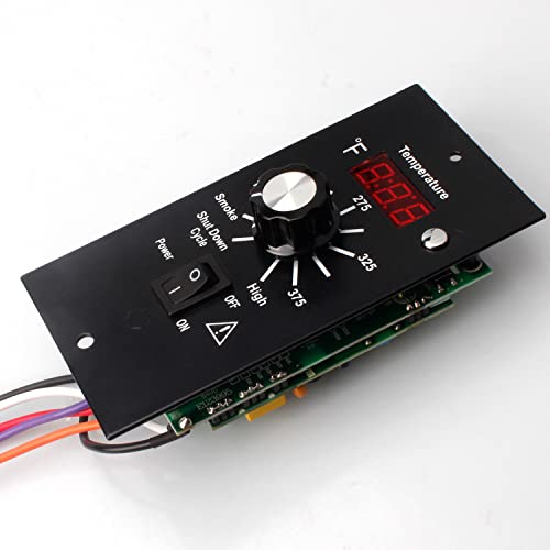 Classic Digital Control Board for Traeger Wood Smoker Replacement Parts Thermostat Kit,Compatible Traeger Pellet Wood Grill with Hot Rod Temperature Sensor