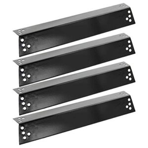 hongso 15 inches porcelain steel grill heat plates for charbroil 463411911, 463411512, kenmore sears, k-mart, nexgrill, tera gear model grills, 4-pack ppz681