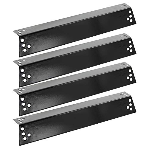 Hongso 15 Inches Porcelain Steel Grill Heat Plates for Charbroil 463411911, 463411512, Kenmore Sears, K-Mart, Nexgrill, Tera Gear Model Grills, 4-Pack PPZ681